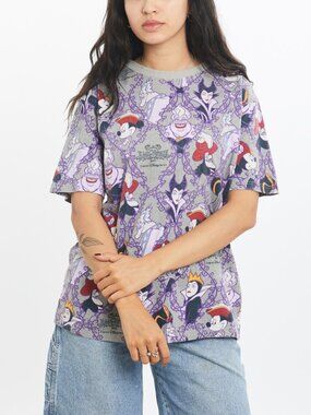 Tokyo Disney Resort Halloween Exclusive T-Shirt Disney Villains AOP Size L
